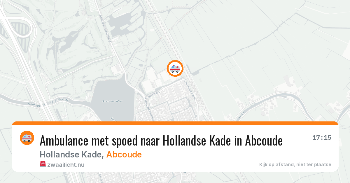 Ambulance met spoed naar Hollandse Kade in Abcoude — 20 mei 2026
