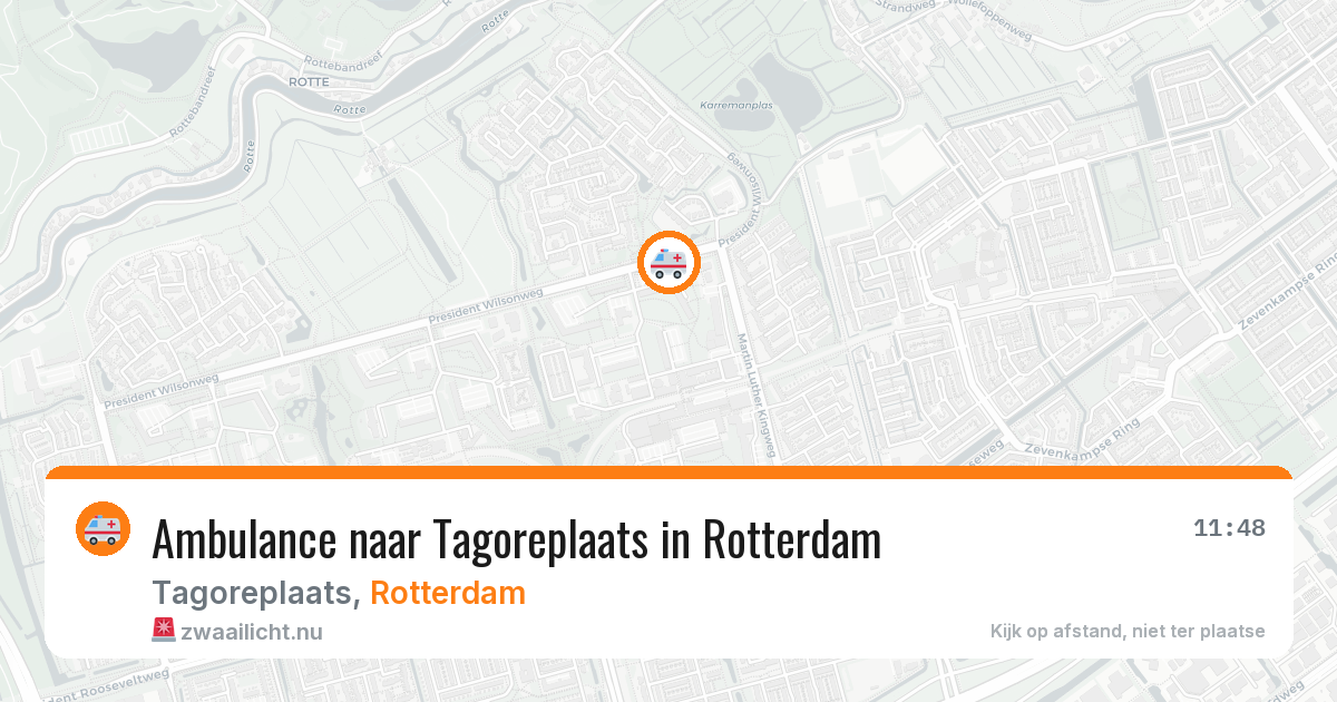 Ambulance naar Tagoreplaats in Rotterdam — 27 mei 2026