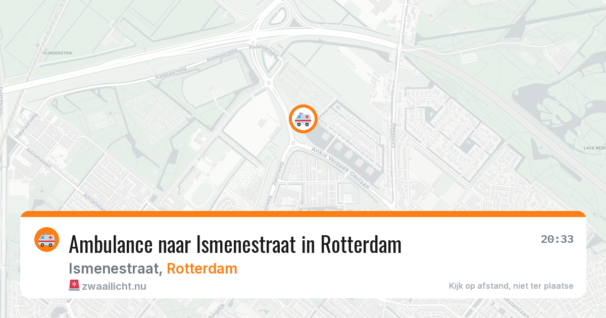 Ambulance naar Ismenestraat in Rotterdam — 19 jul 2026