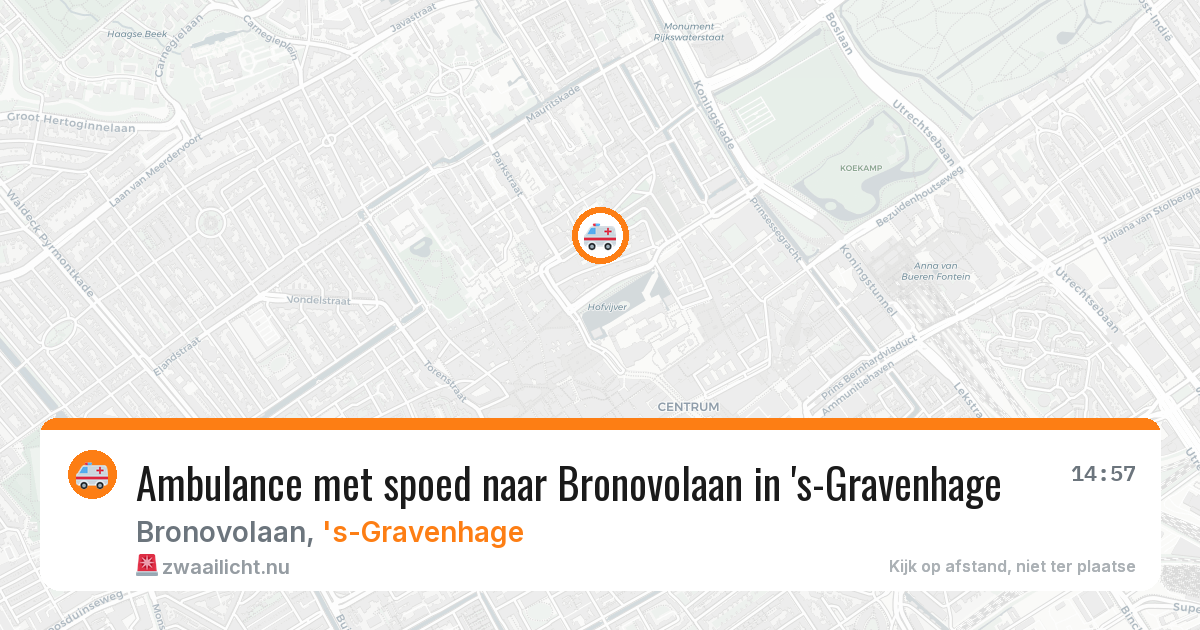 Ambulance met spoed naar Bronovolaan in 's-Gravenhage — 16 jan 2026