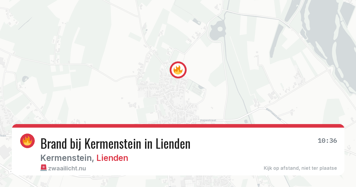 Brand bij Kermenstein in Lienden — 10 jul 2026