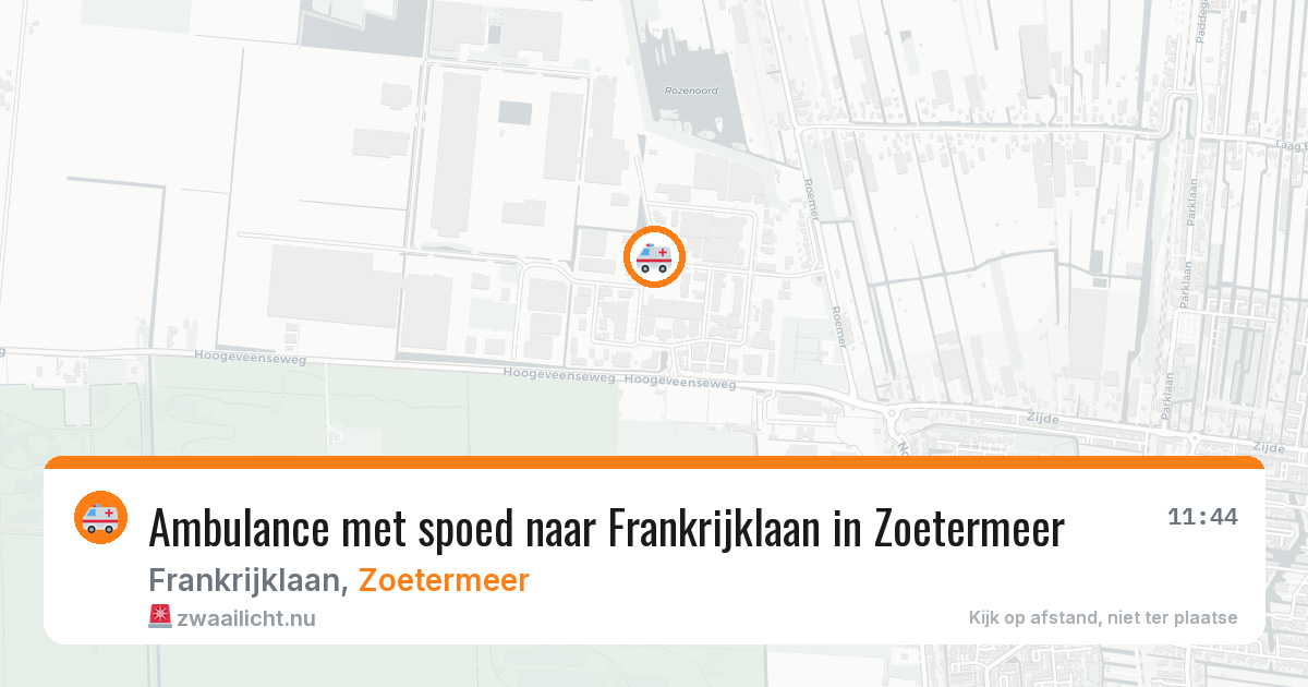 Ambulance met spoed naar Frankrijklaan in Zoetermeer — 25 jan 2026
