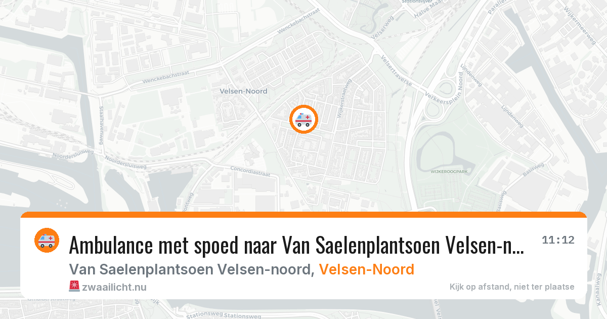 Ambulance met spoed naar Van Saelenplantsoen Velsen-noord in Velsen-Noord — 17 feb 2026