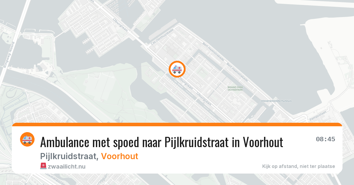 Ambulance met spoed naar Pijlkruidstraat in Voorhout — 23 jan 2026