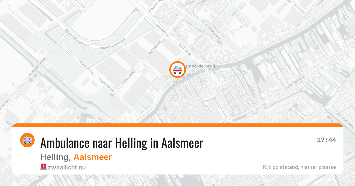 Ambulance naar Helling in Aalsmeer — 15 jul 2026