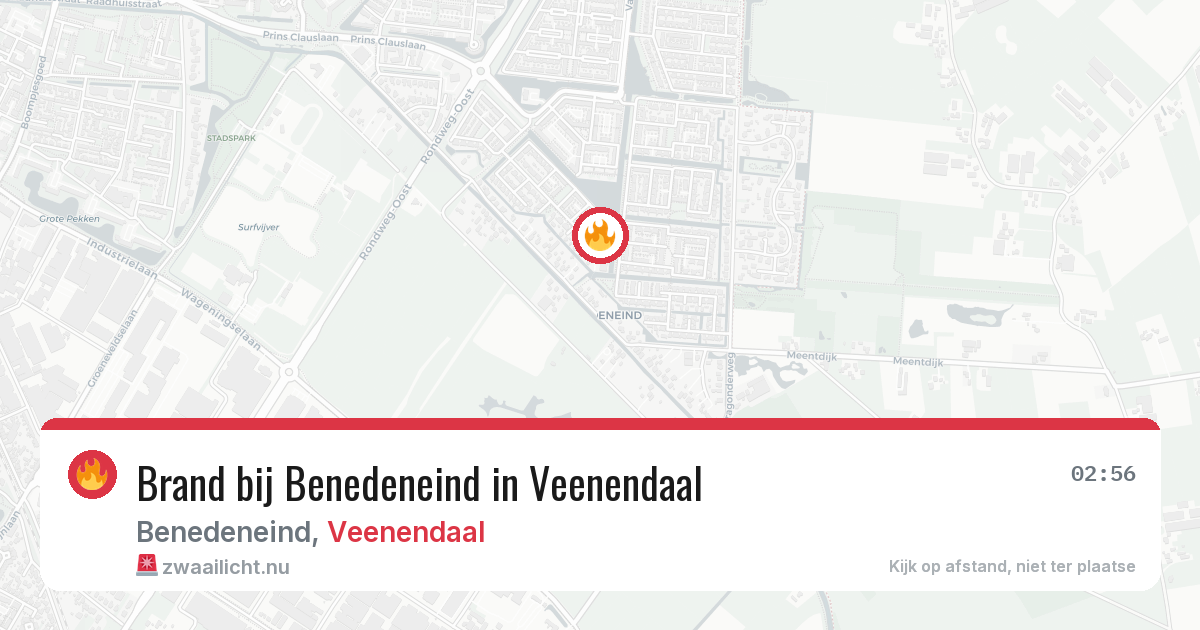 Brand bij Benedeneind in Veenendaal — 11 jul 2026