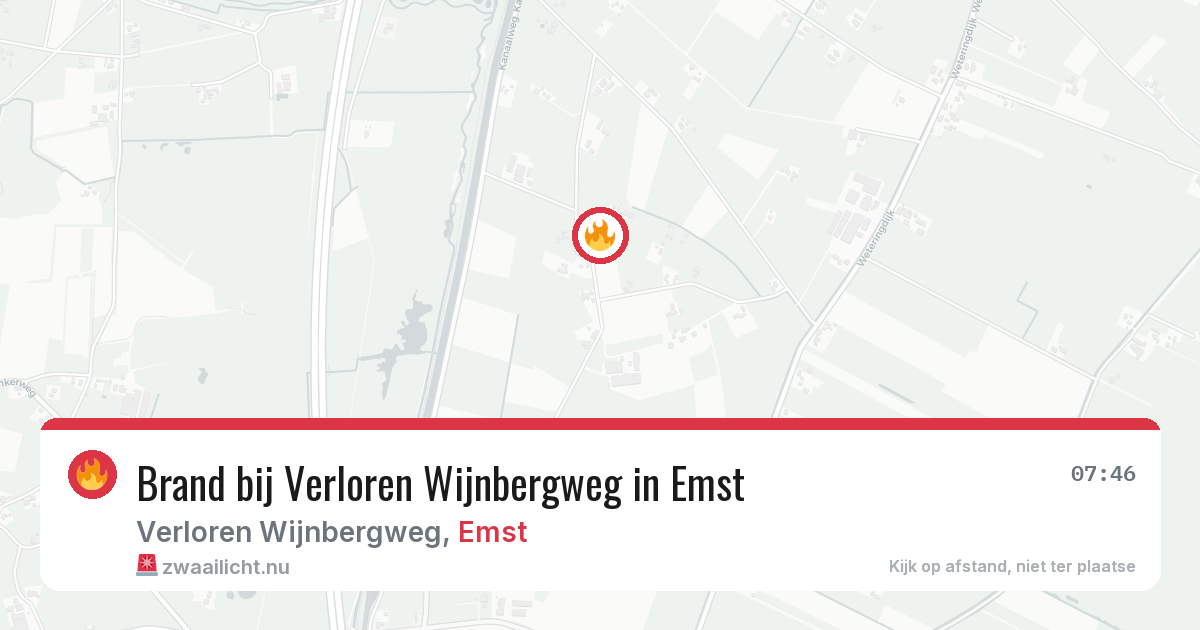 Brand bij Verloren Wijnbergweg in Emst — 30 mei 2026