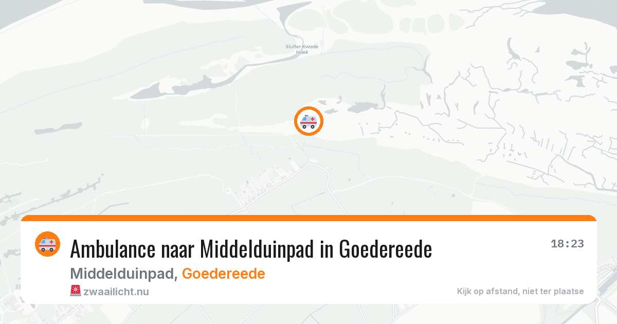 Ambulance naar Middelduinpad in Goedereede — 12 jul 2026
