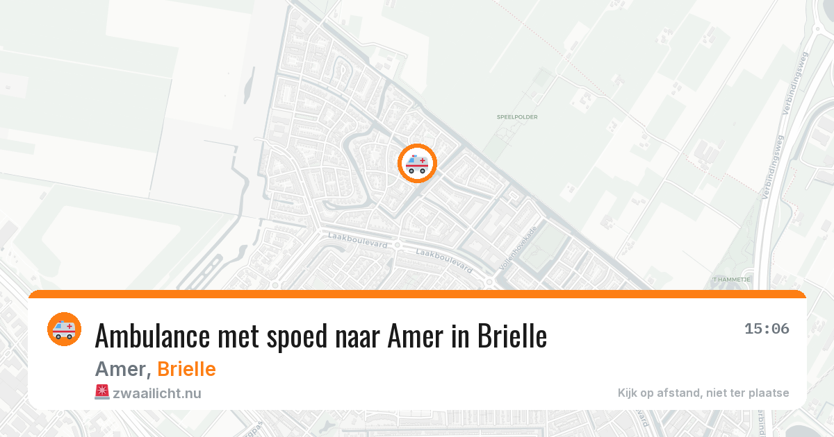 Ambulance met spoed naar Amer in Brielle — 5 feb 2026