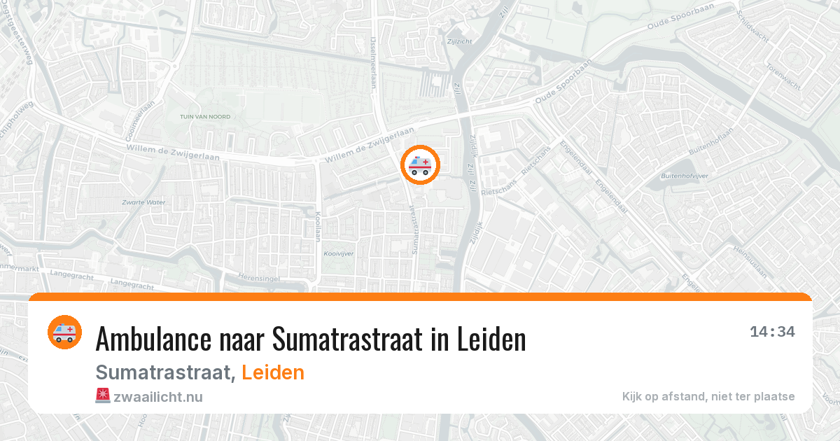 Ambulance naar Sumatrastraat in Leiden — 23 jul 2026