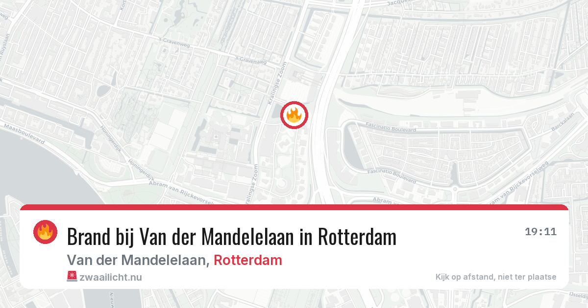 Brand bij Van der Mandelelaan in Rotterdam — 8 mei 2026