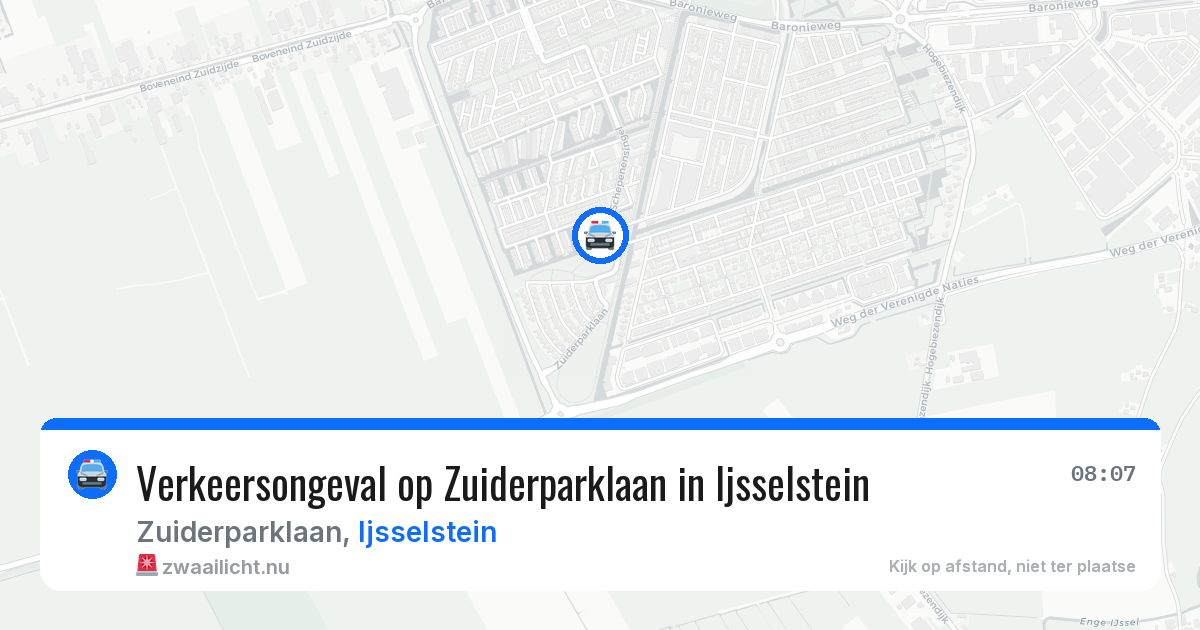 Verkeersongeval op Zuiderparklaan in Ijsselstein — 23 jul 2026