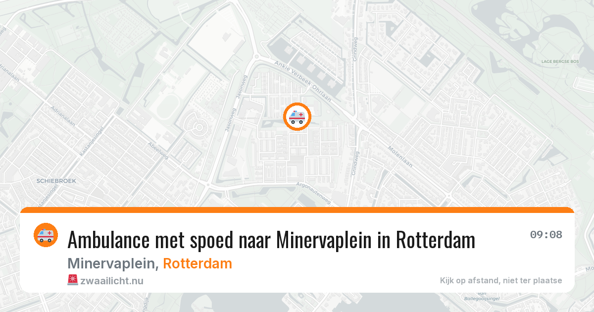 Ambulance met spoed naar Minervaplein in Rotterdam — 12 mei 2026