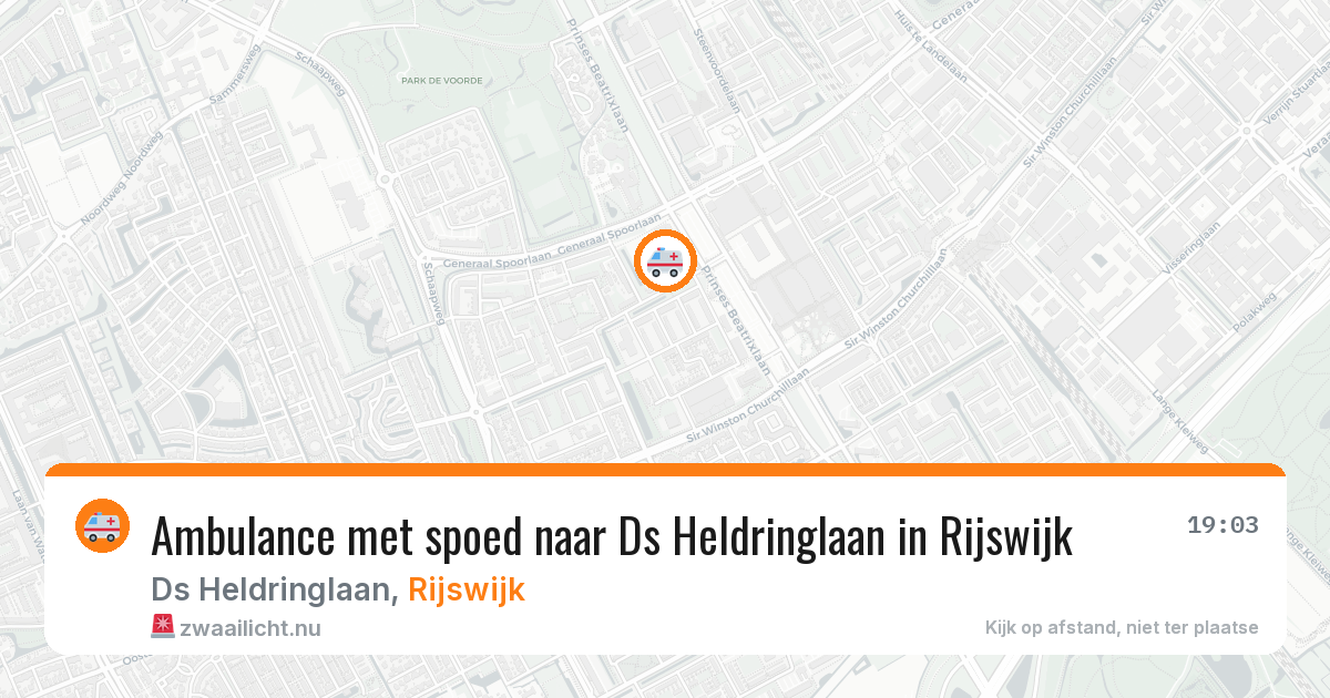 Ambulance met spoed naar Ds Heldringlaan in Rijswijk — 2 mrt 2026