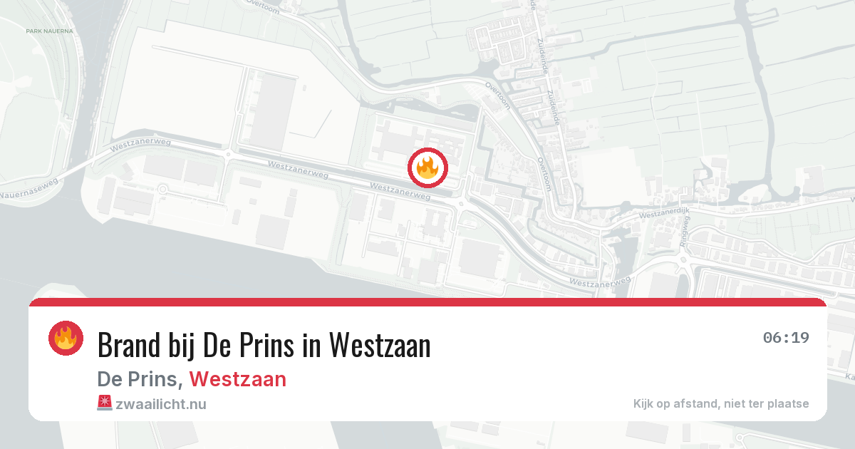 Brand bij De Prins in Westzaan — 10 mei 2026