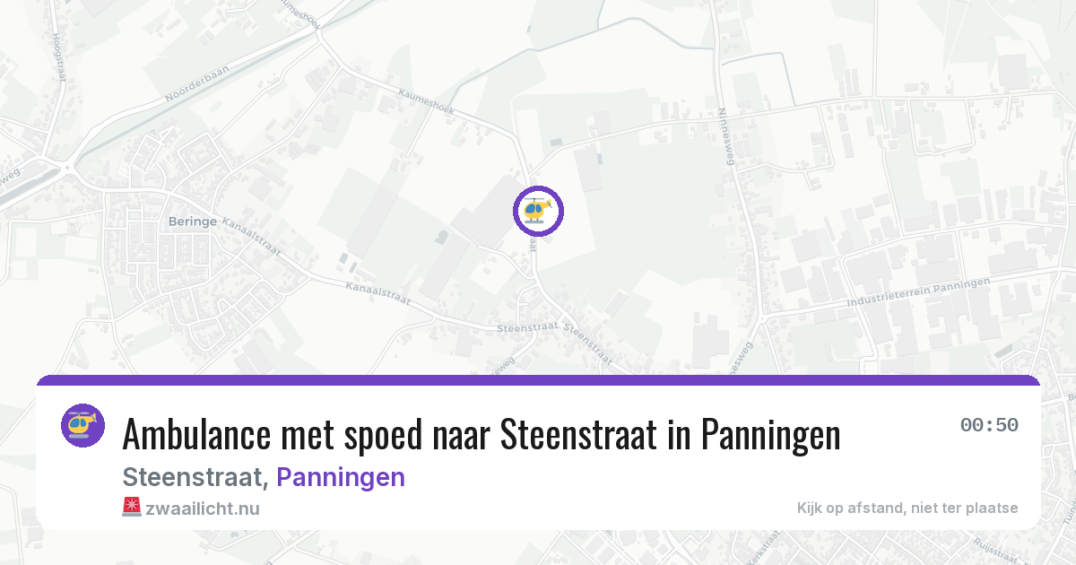 Ambulance met spoed naar Steenstraat in Panningen — 21 jul 2026