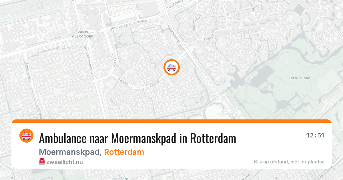 Ambulance naar Moermanskpad in Rotterdam — 1 jun 2026