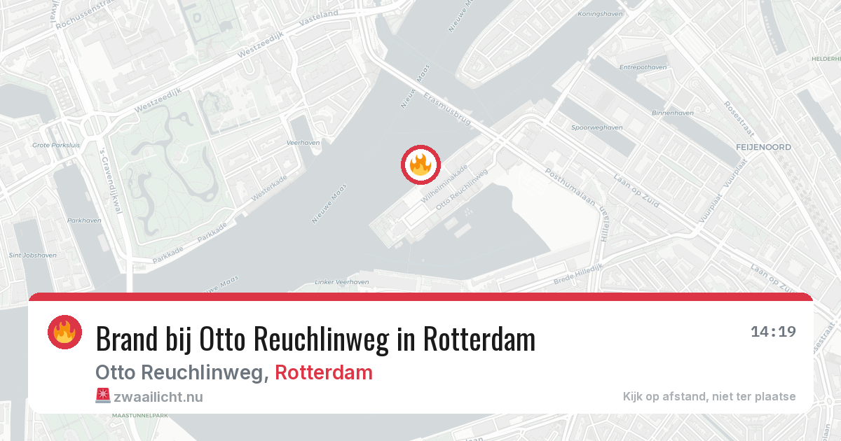 Brand bij Otto Reuchlinweg in Rotterdam — 16 jul 2026