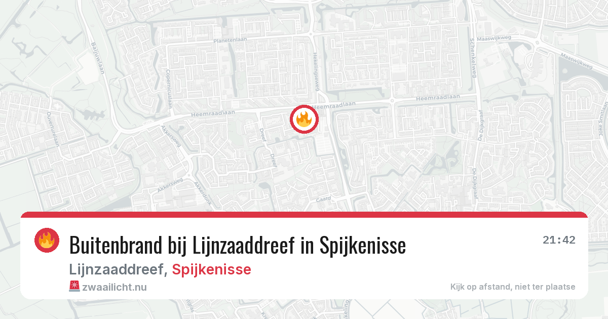 Buitenbrand bij Lijnzaaddreef in Spijkenisse — 9 mei 2026