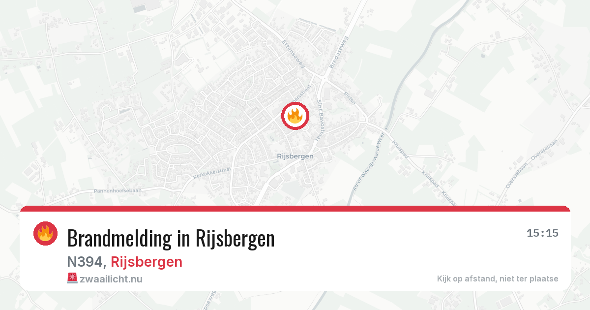 Brandmelding in Rijsbergen — 7 mrt 2026