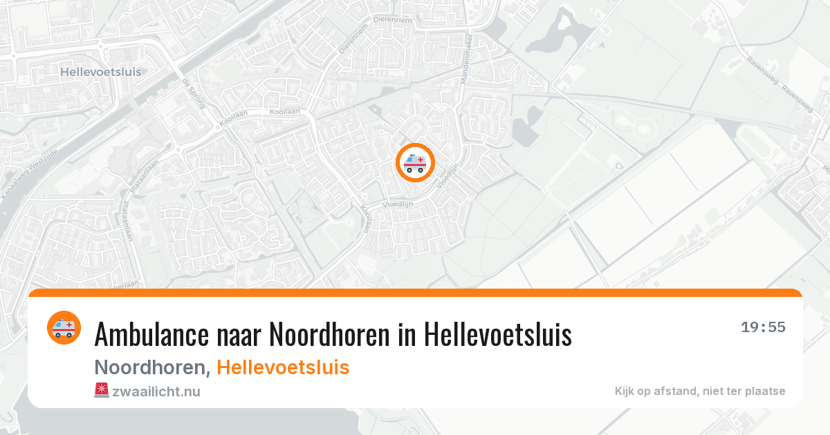 Ambulance naar Noordhoren in Hellevoetsluis — 16 jul 2026