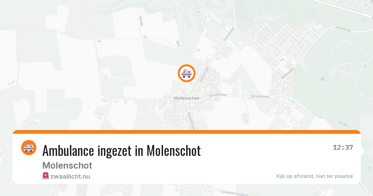 Ambulance ingezet in Molenschot — 7 jul 2026