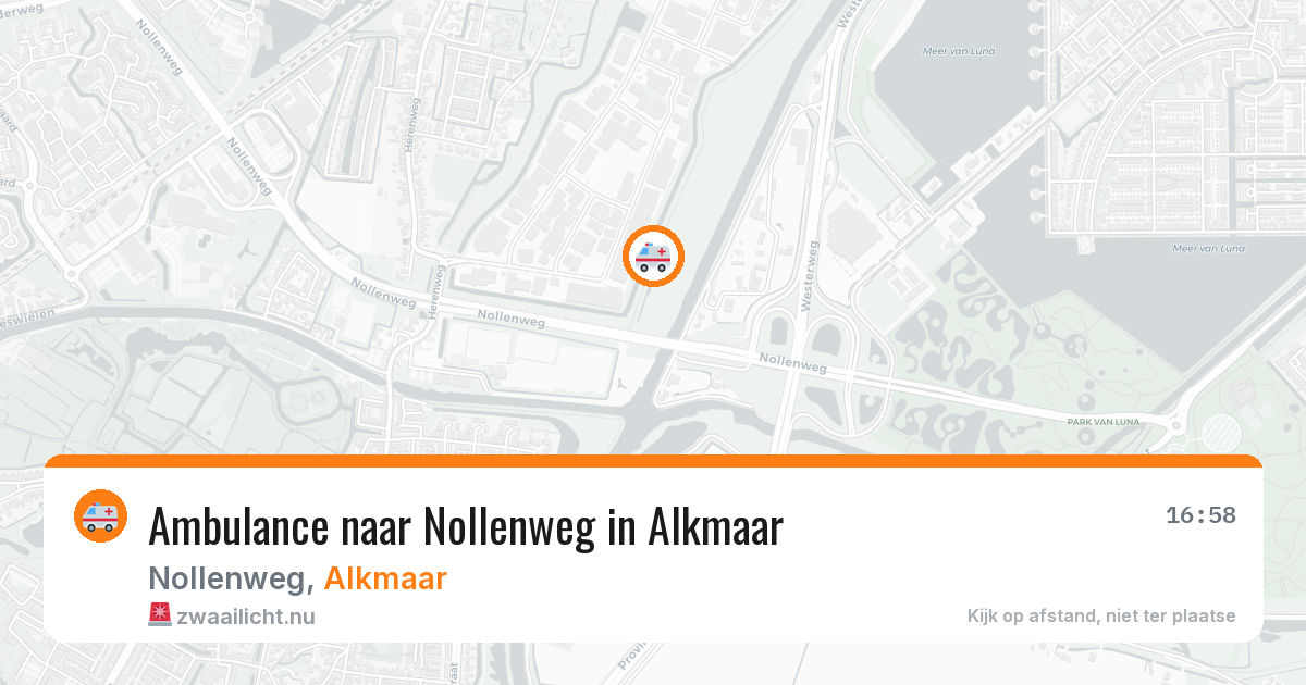 Ambulance naar Nollenweg in Alkmaar — 14 jul 2026