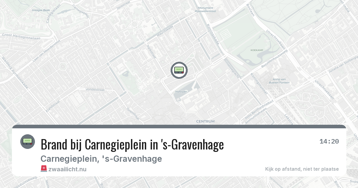 Brand bij Carnegieplein in 's-Gravenhage — 4 feb 2026