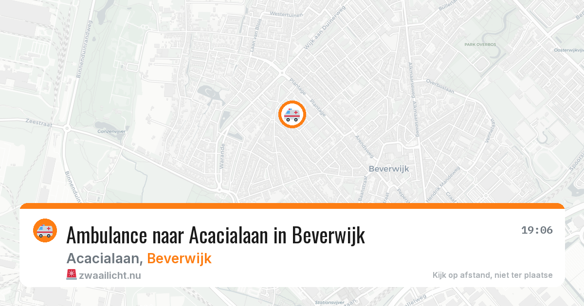 Ambulance naar Acacialaan in Beverwijk — 21 mei 2026
