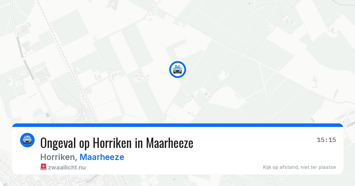 Ongeval op Horriken in Maarheeze — 20 mrt 2026