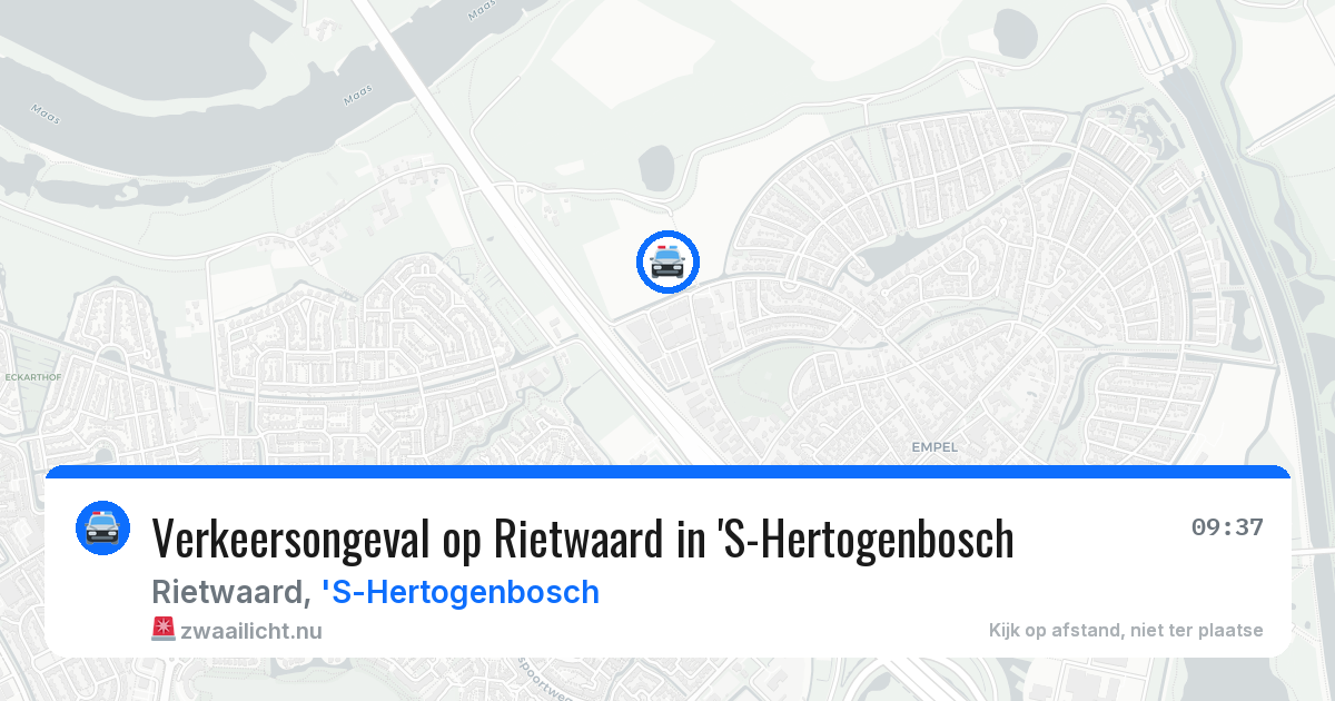 Verkeersongeval op Rietwaard in 'S-Hertogenbosch — 24 mrt 2026