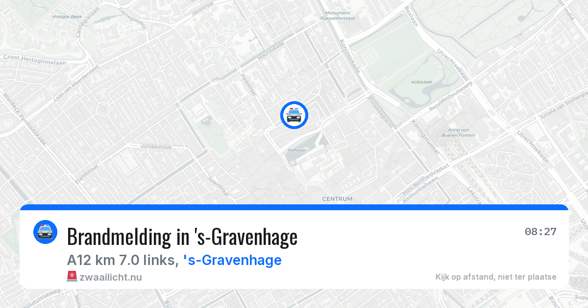 Brandmelding in 's-Gravenhage — 27 mei 2026