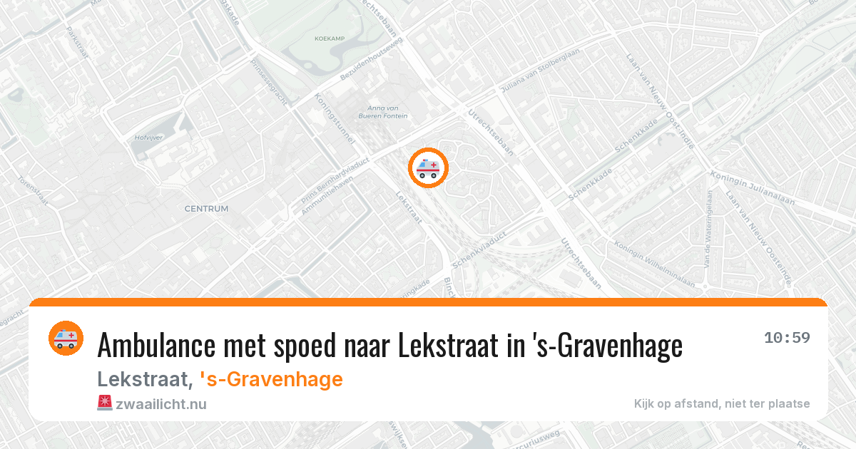 Ambulance met spoed naar Lekstraat in 's-Gravenhage — 24 jul 2026