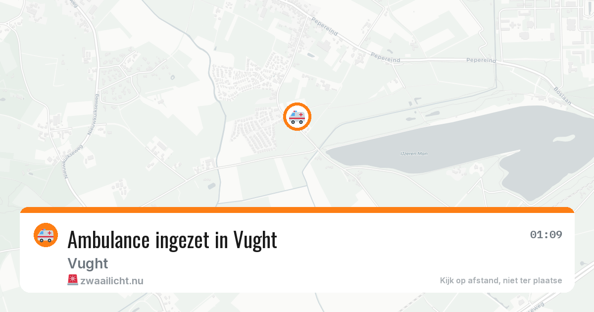 Ambulance ingezet in Vught — 12 jul 2026