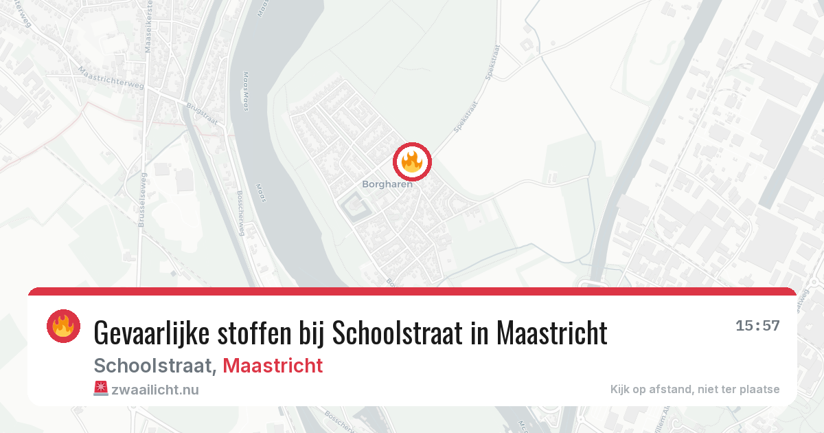 Gevaarlijke stoffen bij Schoolstraat in Maastricht — 21 jul 2026