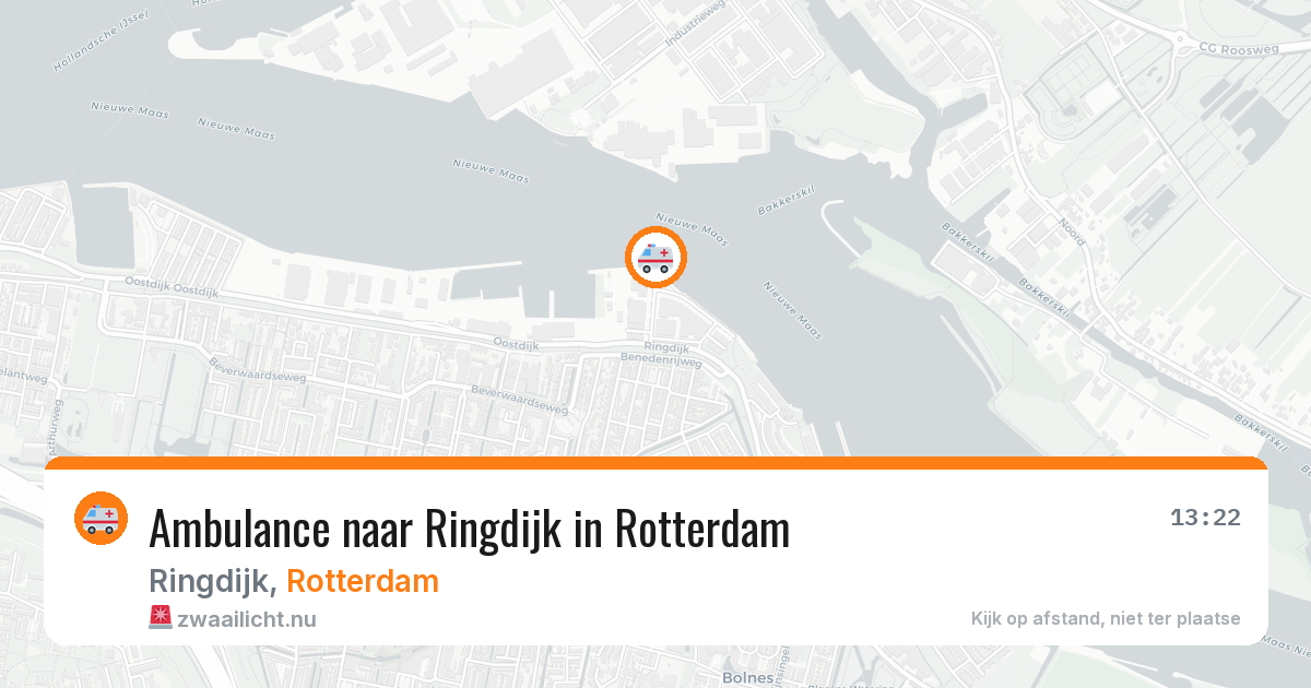 Ambulance naar Ringdijk in Rotterdam — 6 jun 2026