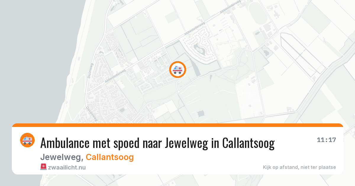 Ambulance met spoed naar Jewelweg in Callantsoog — 12 mei 2026