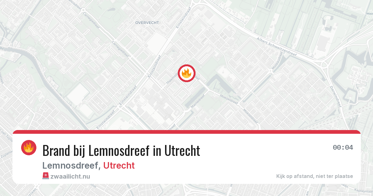 Brand bij Lemnosdreef in Utrecht — 15 mei 2026