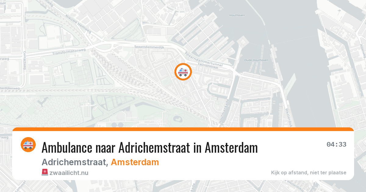 Ambulance naar Adrichemstraat in Amsterdam — 25 mei 2026