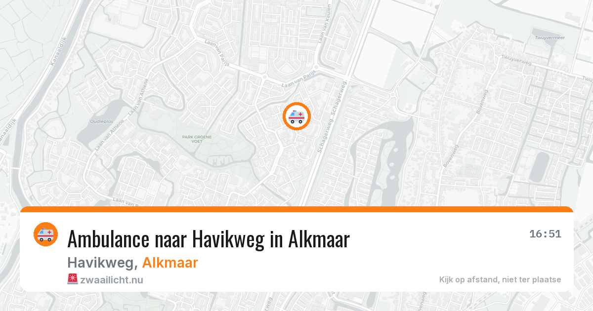 Ambulance naar Havikweg in Alkmaar — 12 jul 2026
