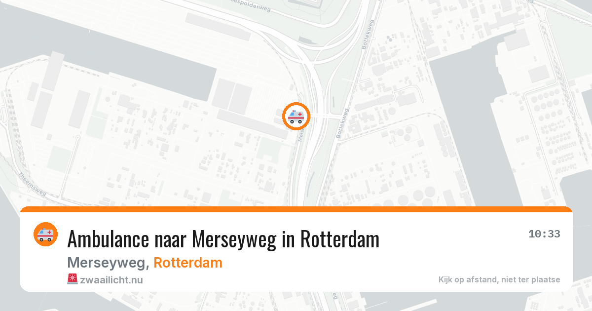 Ambulance naar Merseyweg in Rotterdam — 20 mrt 2026