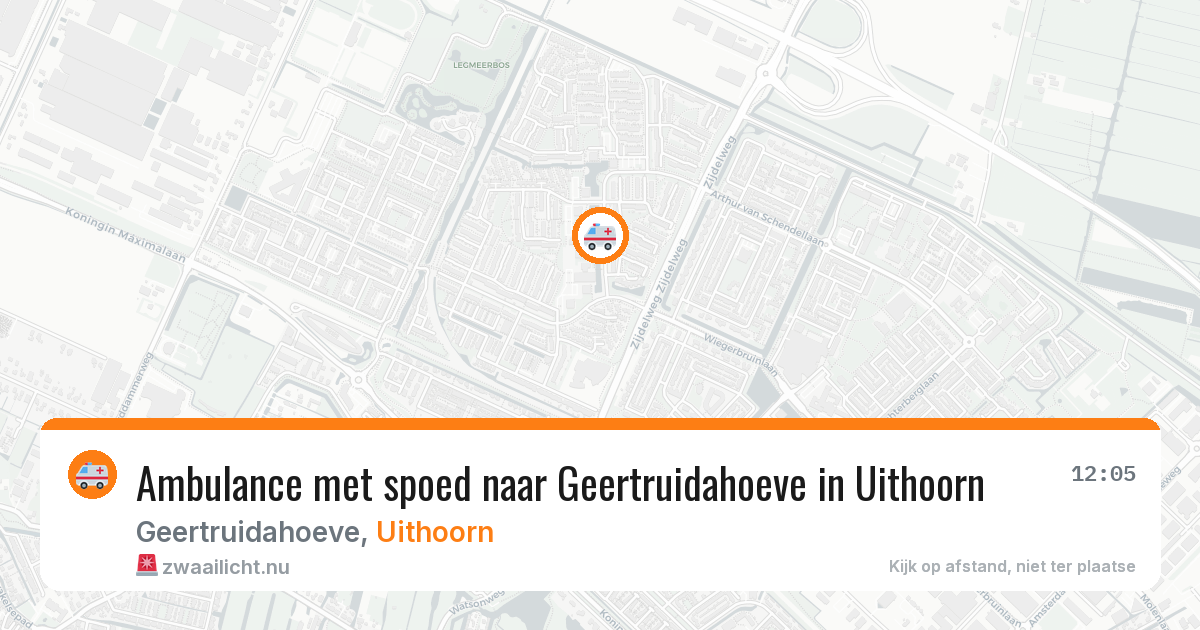 Ambulance met spoed naar Geertruidahoeve in Uithoorn — 9 jun 2026