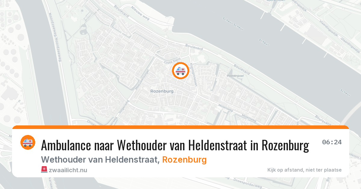 Ambulance naar Wethouder van Heldenstraat in Rozenburg — 23 jul 2026