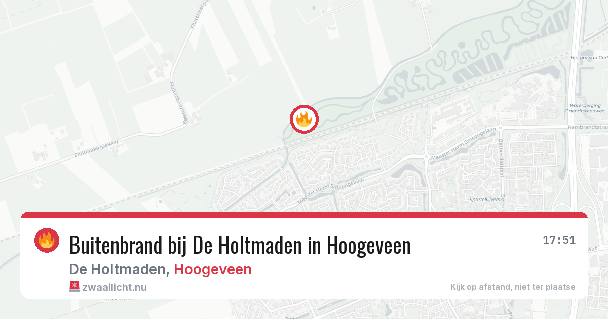 Buitenbrand bij De Holtmaden in Hoogeveen — 28 apr 2026