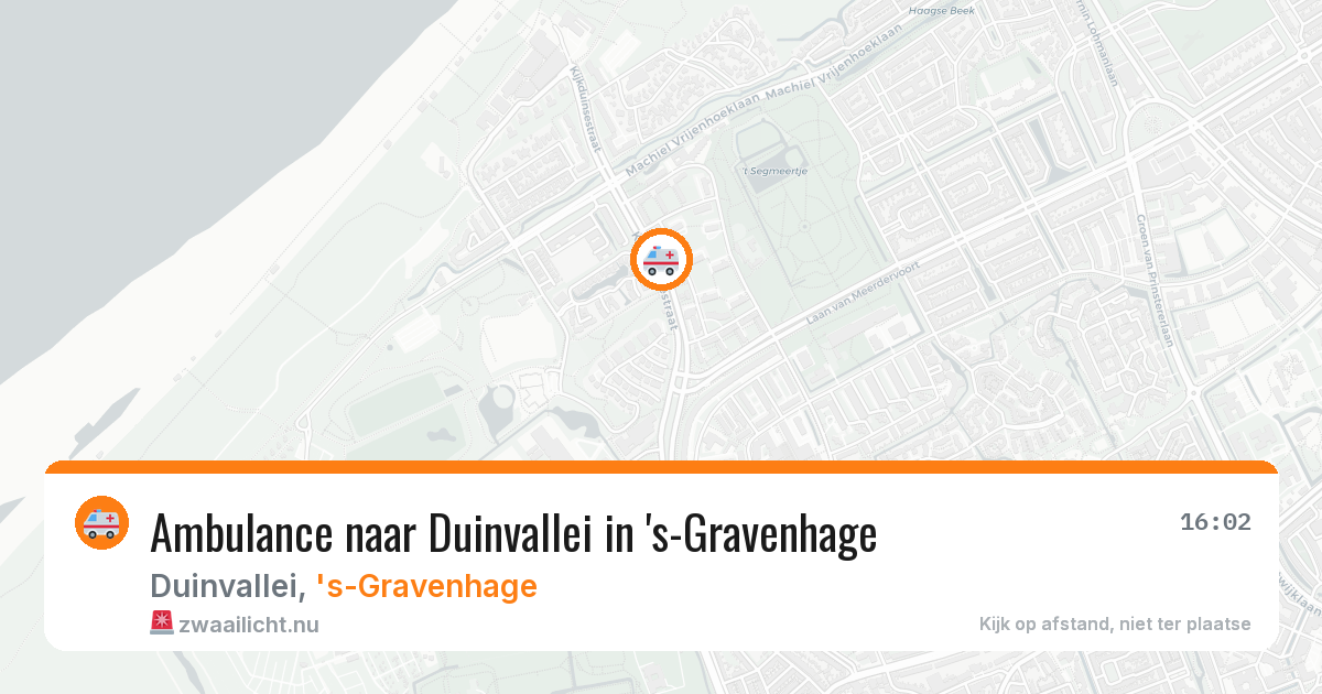 Ambulance naar Duinvallei in 's-Gravenhage — 22 mei 2026