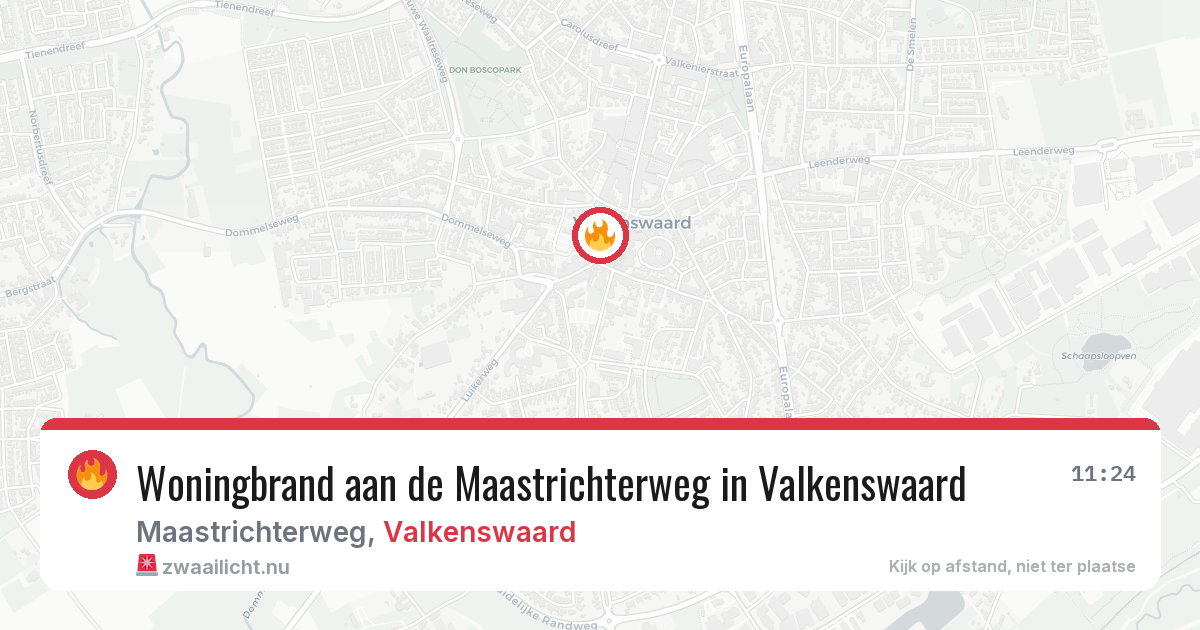 Woningbrand aan de Maastrichterweg in Valkenswaard — 19 jan 2026
