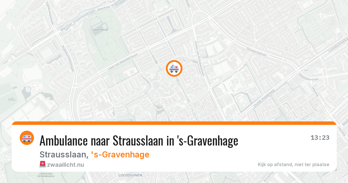 Ambulance naar Strausslaan in 's-Gravenhage — 8 mei 2026