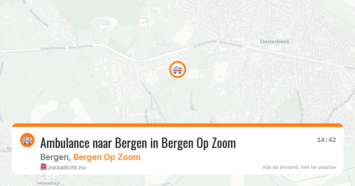 Ambulance naar Bergen in Bergen Op Zoom — 30 jan 2026