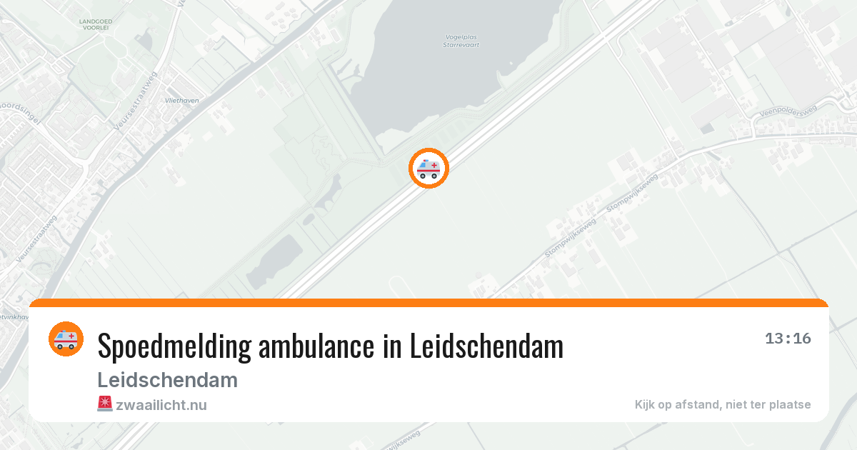 Spoedmelding ambulance in Leidschendam — 22 mrt 2026
