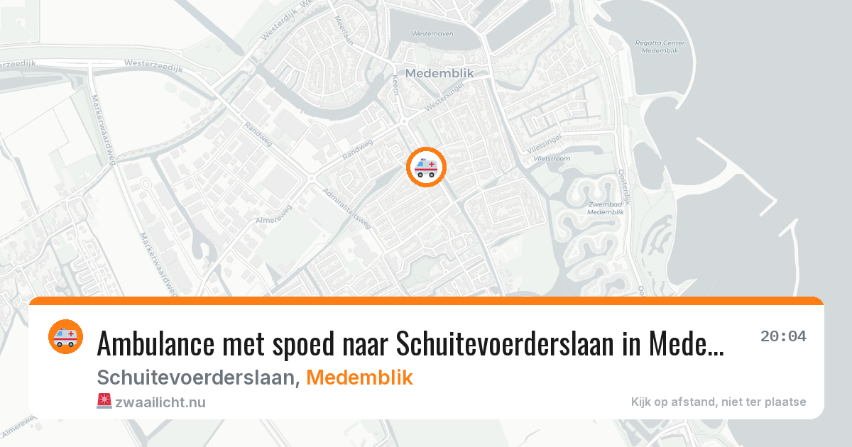 Ambulance met spoed naar Schuitevoerderslaan in Medemblik — 21 apr 2026